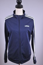 Adidas 3-Stripe Track Jacket Navy Women's Large L