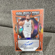 2024-25 Panini Obsidian Galaxy Ink Orange Flood Caleb Martin Mavericks Auto /99