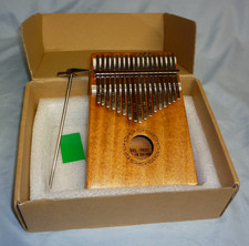 17 Key Kalimba Thumb Piano Finger Mbira Mahogany Wood Music Keyboard NIB NEW