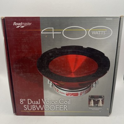 Roadmaster RSW80 8'' Subwoofer DUAL VOICE COIL 400W