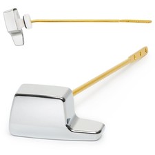 Side Mount Eljer Toilet Tank Flush Trip Lever Replacement, Chrome Finish Handle