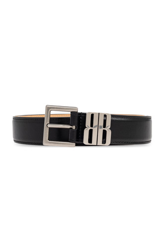 BALENCIAGA Black Leather Belt New & Authentic