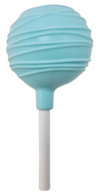 Play Food Life Size Cake Pop Blue Frosting