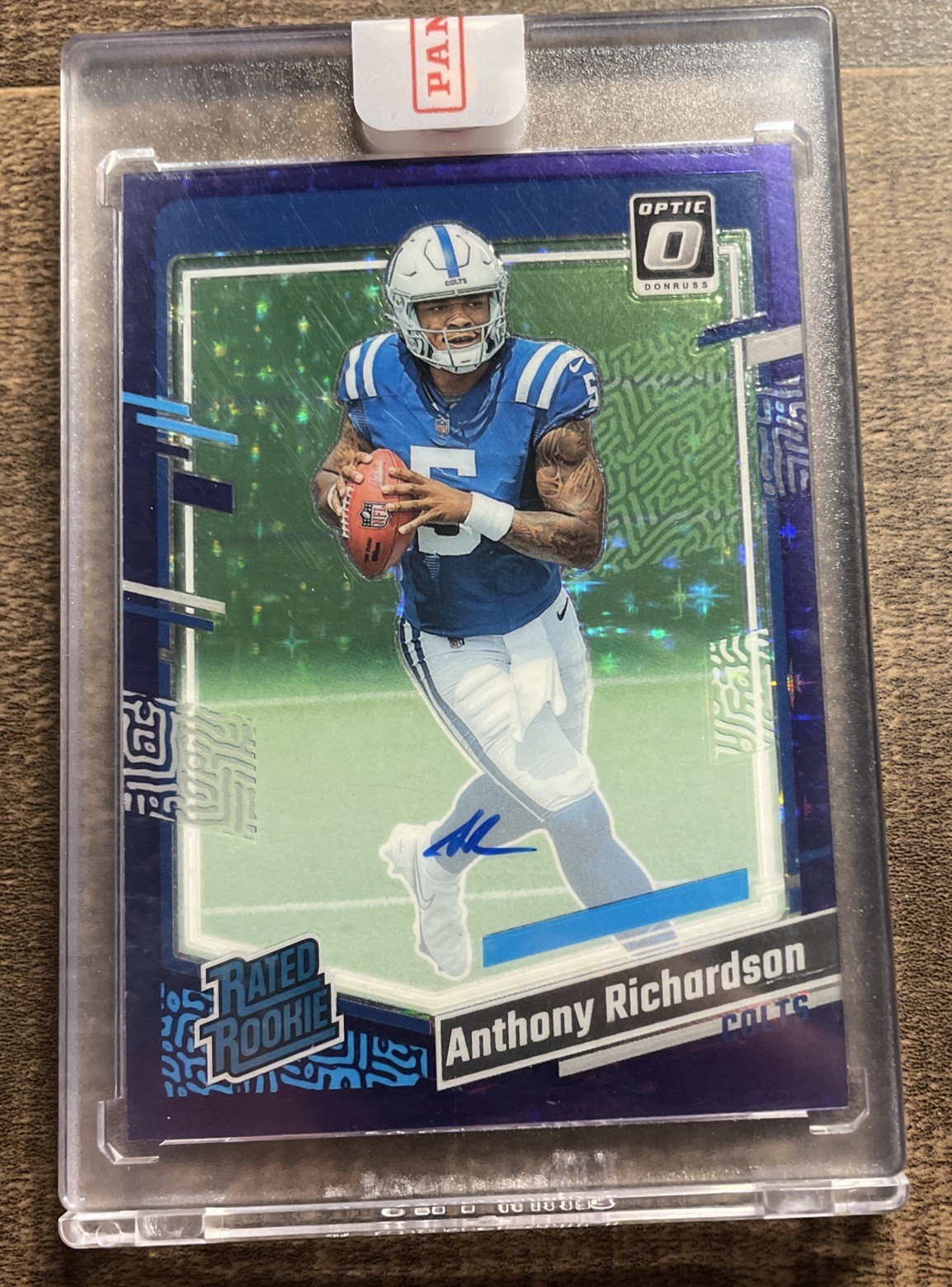 2023 Donruss Optic ANTHONY RICHARDSON Purple Stars Rookie AUTO /50 SEALED
