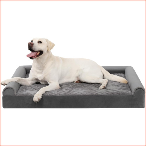 Hundebett Orthopädisch Grau Abnehmbar Waschbar 121x76x18cm