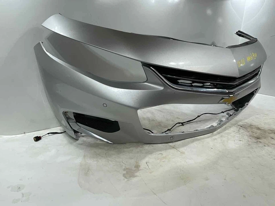 Fits 2016 2017 2018 CHEVY MALIBU Front Bumper Cover w Park Sensors Silver OEM - Image 2 of 4