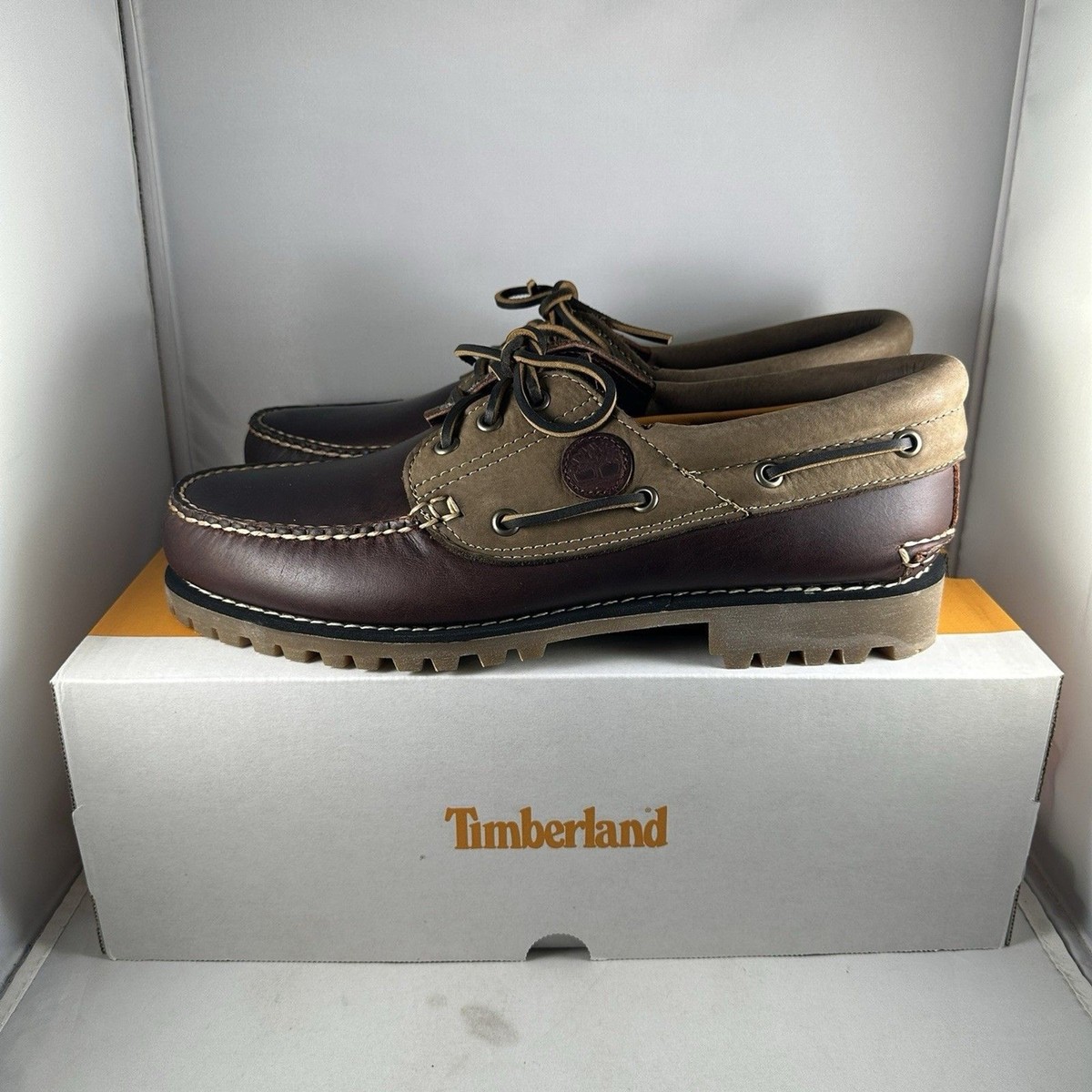 NEW Timberland Icon 3-Eye Classic Lug Shoes Men's 9 Burgundy Full