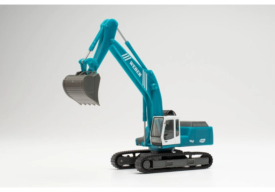 HERPA 313001 Scala HO Semirimorchio ribassato MB Arocs 6x4 con escavatore - Immagine 4 di 4