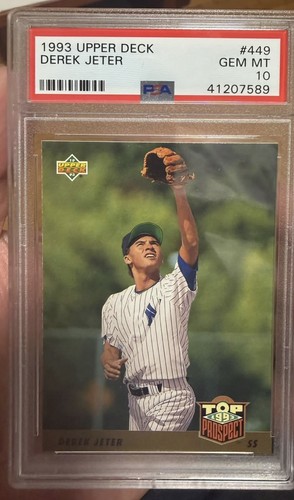 1993 Upper Deck - Top Prospect Derek Jeter Rookie #449 (RC) PSA 10