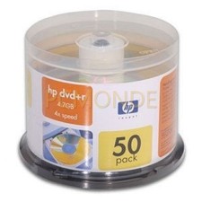 Hewlett Packard Recordable DVD+R Discs, 50 Pack Spindle