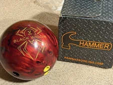 Hammer Black Widow 2.0 Hybrid Bowling Ball 12 lbs 2 oz Preowned