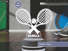 Luz Nocturna Tenis Personalizada - Lámpara LED Personalizada con Nombre