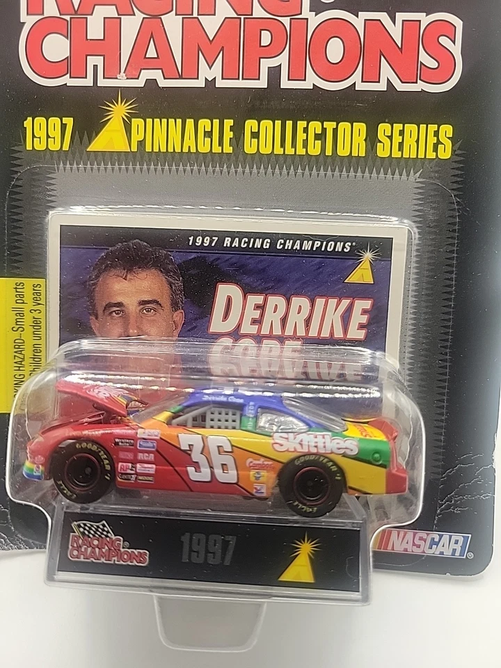 Derrike Cope #36 Skittles Pontiac 1:64 Racing Champions 1997 Pinnacle NASCAR SIN USAR, EN CAJA Foto 2 de 3
