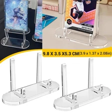 4-20 pcs Clear Acrylic Trading Baseball Card Stands Sports Cards Display Holder