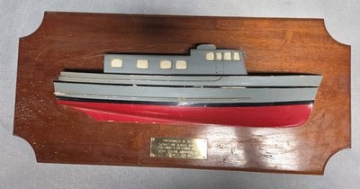 Vintage 1983 US Navy Presentation Ship Plaque Naval Station Annapolis EM1...