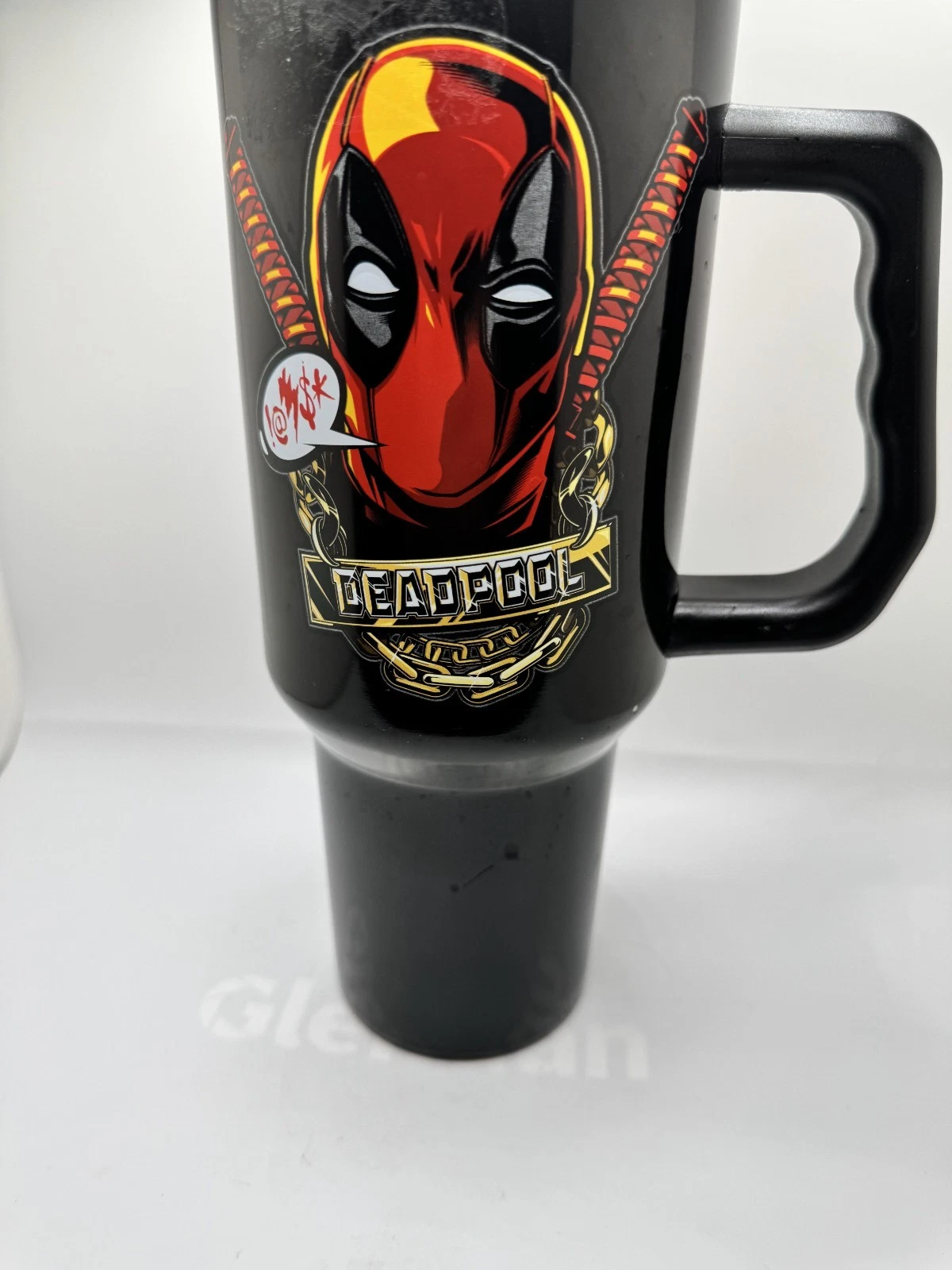 Marvel Deadpool Stainless Steel Tumbler With Handle 40 Oz