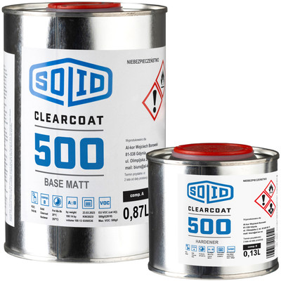 Solid Clearcoat 500 Polyurethan Klarlack für Beton Boden Fliesen 1 L Gloss