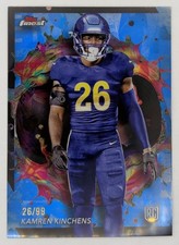 2024 Topps Finest Kamren Kinchens #258 Blue Refractor 26/99 Rare RC Rams