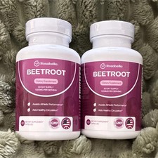 Rosabella Beetroot 1300mg Dietary Supplement Capsules 60ct Athletic Performance