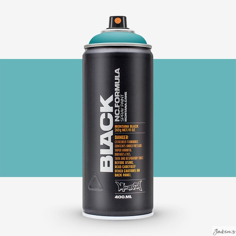 Montana Black Spray Paint Nitro Lacquer 400ml Mermaid Colour Aerosol Art
