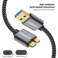 Micro USB 3.0 Cable 1FT, 5Gbps USB A Male to Micro B Hard Drive Cable Compati...