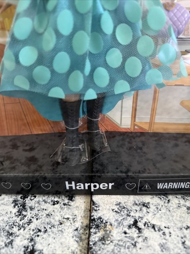 L.U.V. Fashion Doll HARPER 10" senza limiti unica vibrante stile vintage nuova - Foto 3 di 6