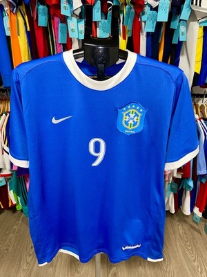 AUTHENTIC Nike Brazil 2006 Ronaldo #9 Away Jersey - Men (L) | eBay