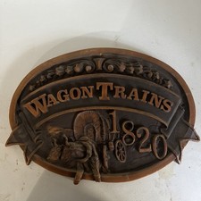 Wagon Trains 1820 Lightweight  Sign New Old Stock Railroad Decor. Vtg