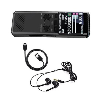 32GB Digital Voice Recorder Playback Device Lectures Activated Audio Recorders