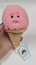 Jellycat Pink Ice Cream Strawberry Cone Plush...