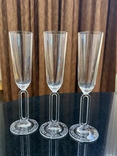 Vintage Riedel Millennium 2000 Champange Flutes Lot 3