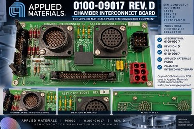 Applied Materials AMAT 0100-09017 Rev D P5000 Chamber Interconnect PCB Board