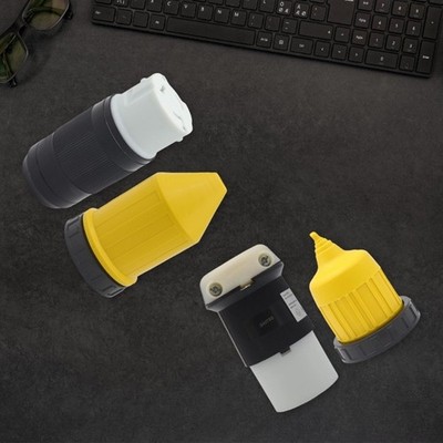 Twist Lock Plug with Boot Locking Cover RVs Cord Connector Locking Plug