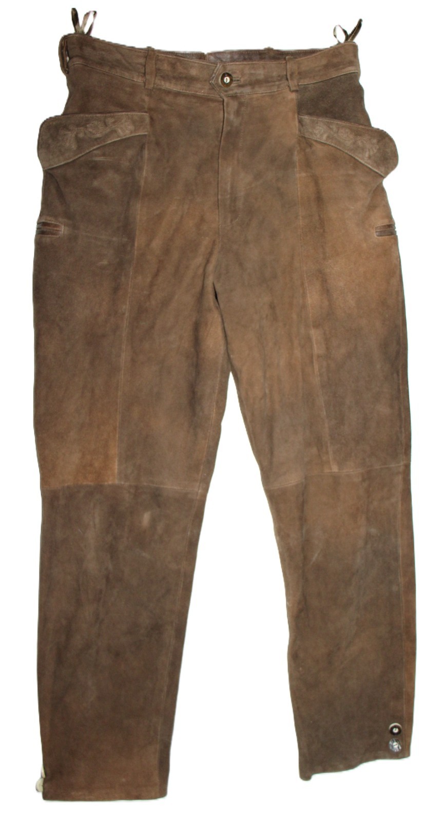 Pantalones largos de cuero para hombre de cuero auténtico talla 50 W33 L34 ma...