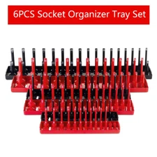 166 Socket Organizer Tray Rack Rail Storage Holder Tool Metric SAE 1/4 3/8 1/2"