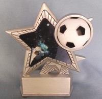 Soccer Hologram Star Full Color Resin Award Tall R7057 Soccer Hologram Star Full Color Resin Award Tall R7057