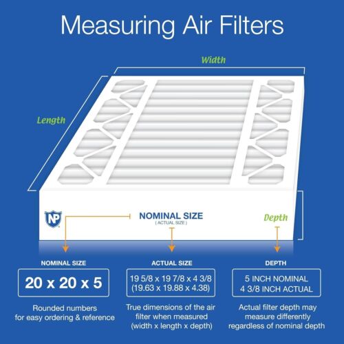 Filtro de aire Nordic Pure 20x20x5 repuesto Honeywell/Lennox 2PK MERV12 (441D) - Imagen 3 de 7