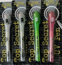 Top Secret UV Pen  Invisible Ink with UV Light Magic Spy Markers 4 For $10