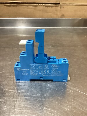 Finder Type 95.05 Relay Socket 10A 250V, 10A 300V, NOS