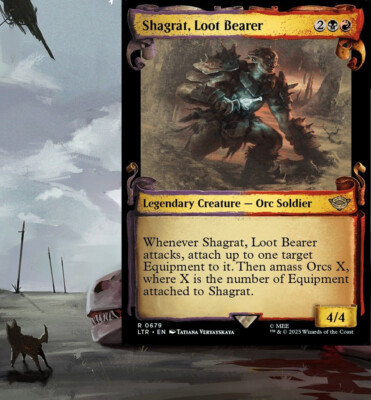 orc deck mtg commander Sauron, The Dark Lord Shagrat, Loot Bearer Commander Deck