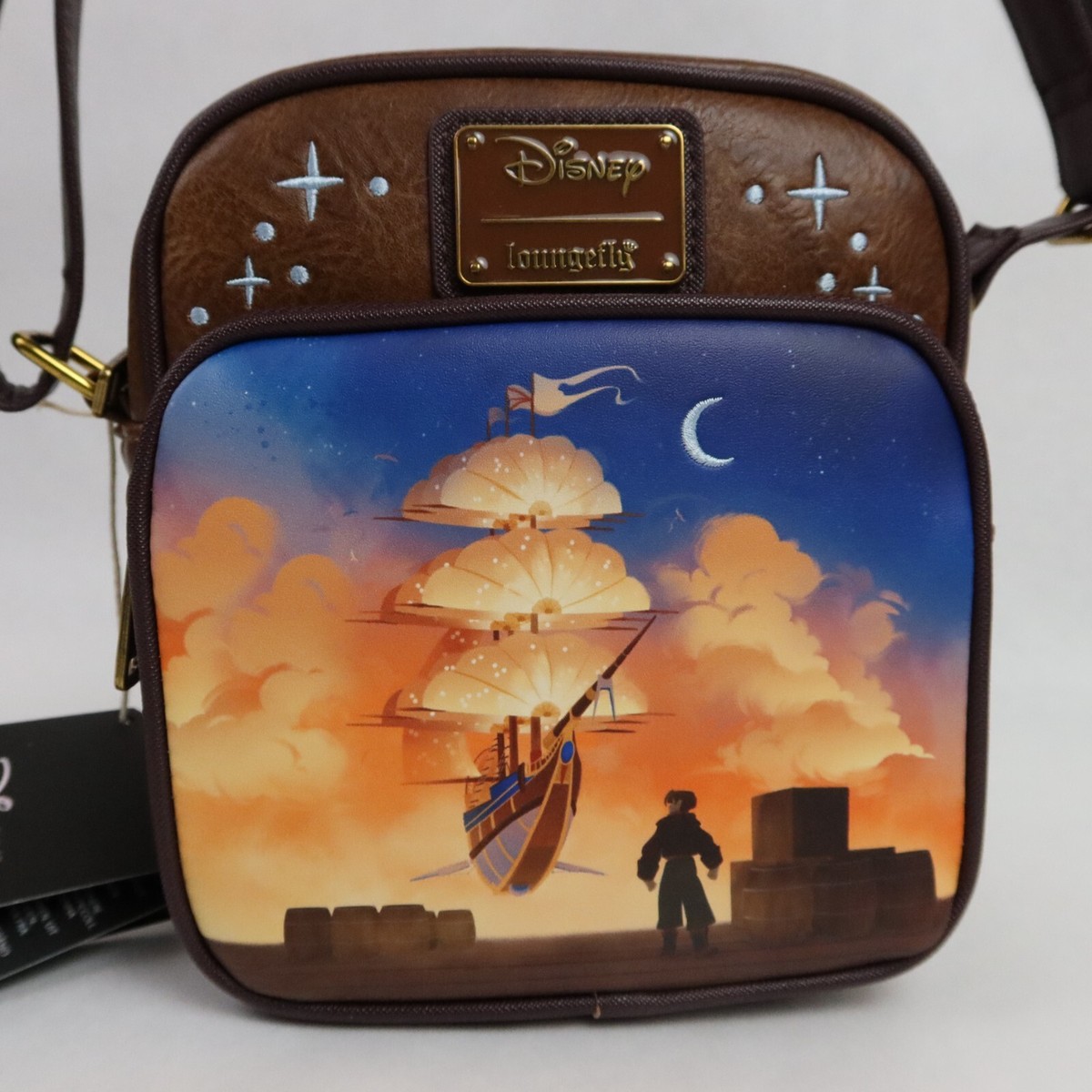 loungefly トレジャープラネット　ショルダーバッグ Loungefly Treasure Planet Crossbody Bag Purse RLS Legacy Ship Jim