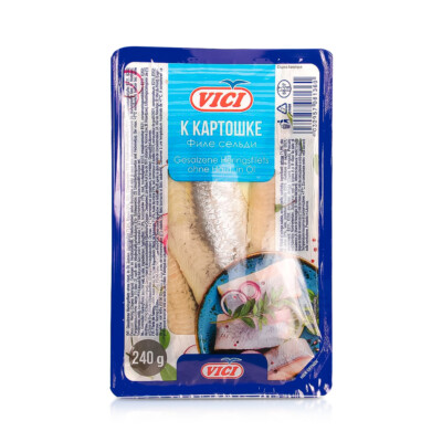 Heringsfilets Salzheringe in Rapsöl 240 g Gesalzen ohne Haut Филе сельди в масле