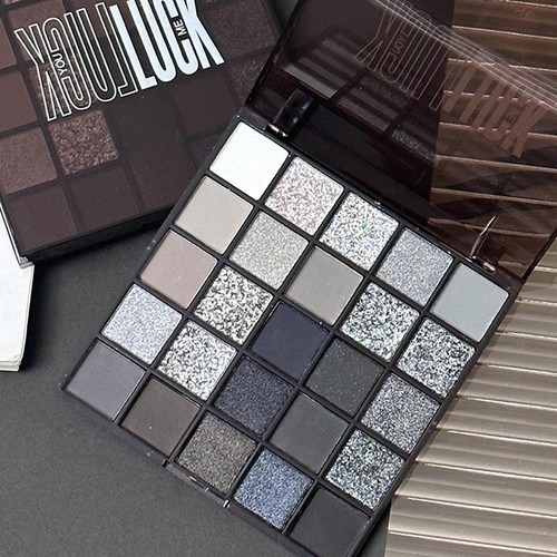 Black Eyeshadow 25 Colors Matte Shimmer Black Smoky Eyeshadow Powder Shadow - Picture 4 of 12