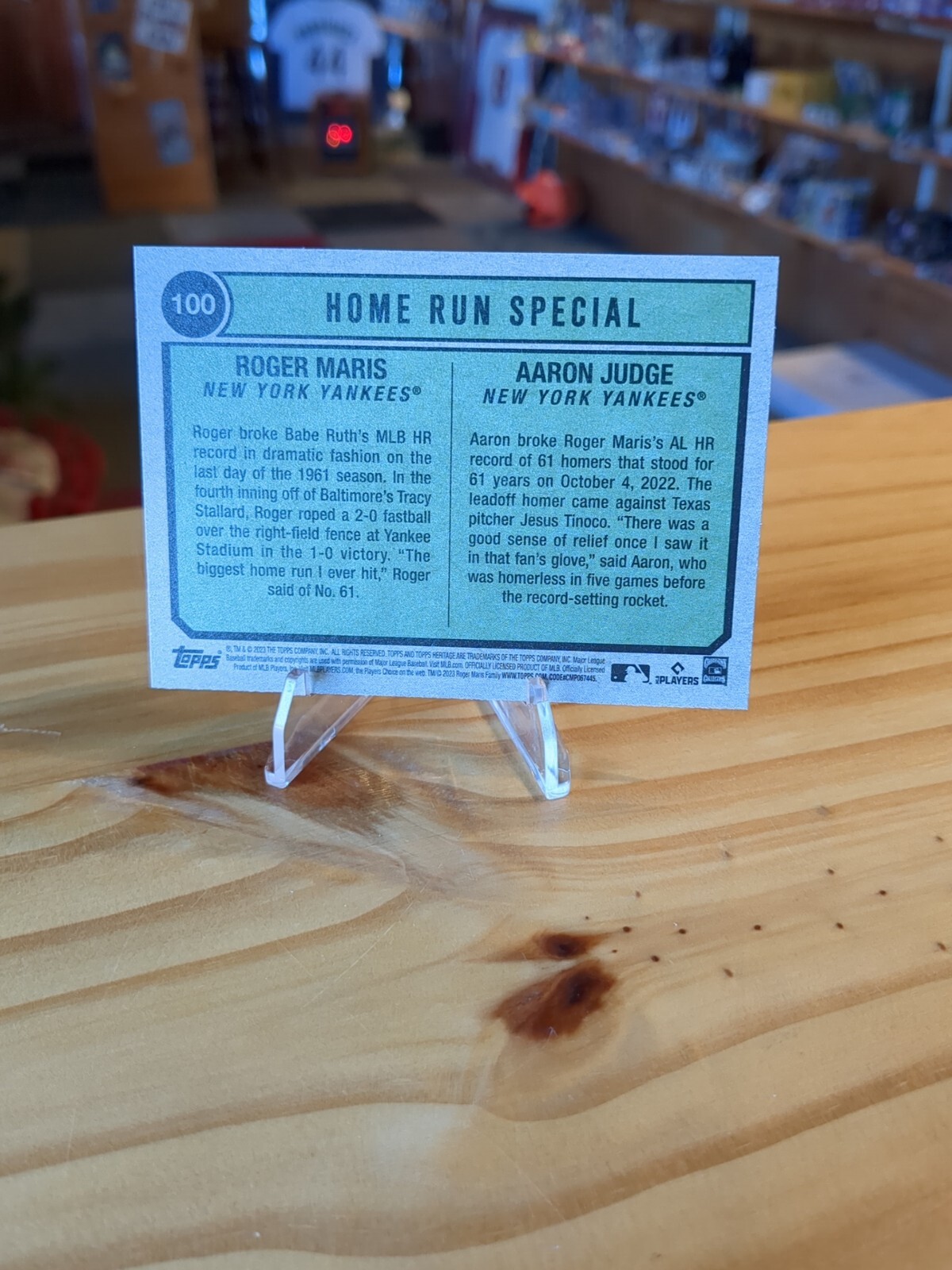 2023 Topps Heritage High Number Aaron Judge / Roger Maris Home Run