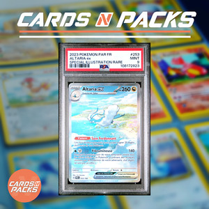 Carte Pokemo Altaria ex 253/182 Alternative EV4 Faille Paradoxe PSA 9 MINT