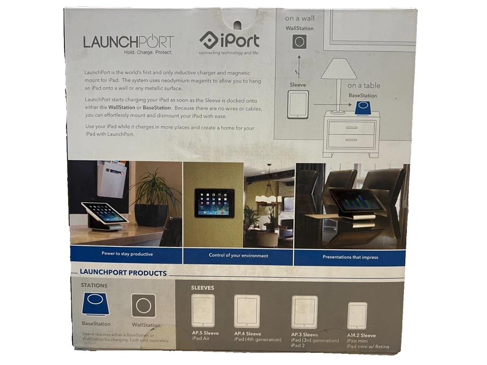 iPort LaunchPort iPad Wireless Charging System Base Station & AC Adapter Silver - Image 2 of 3