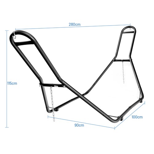 Metal Hammock Stand Heavy-Duty Swing Chair Frame Outdoor&Indoor Yard Stand Only - Picture 11 of 11