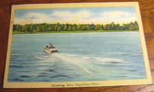 *1945 Greetings From Napoleon, Ohio, Linen Used