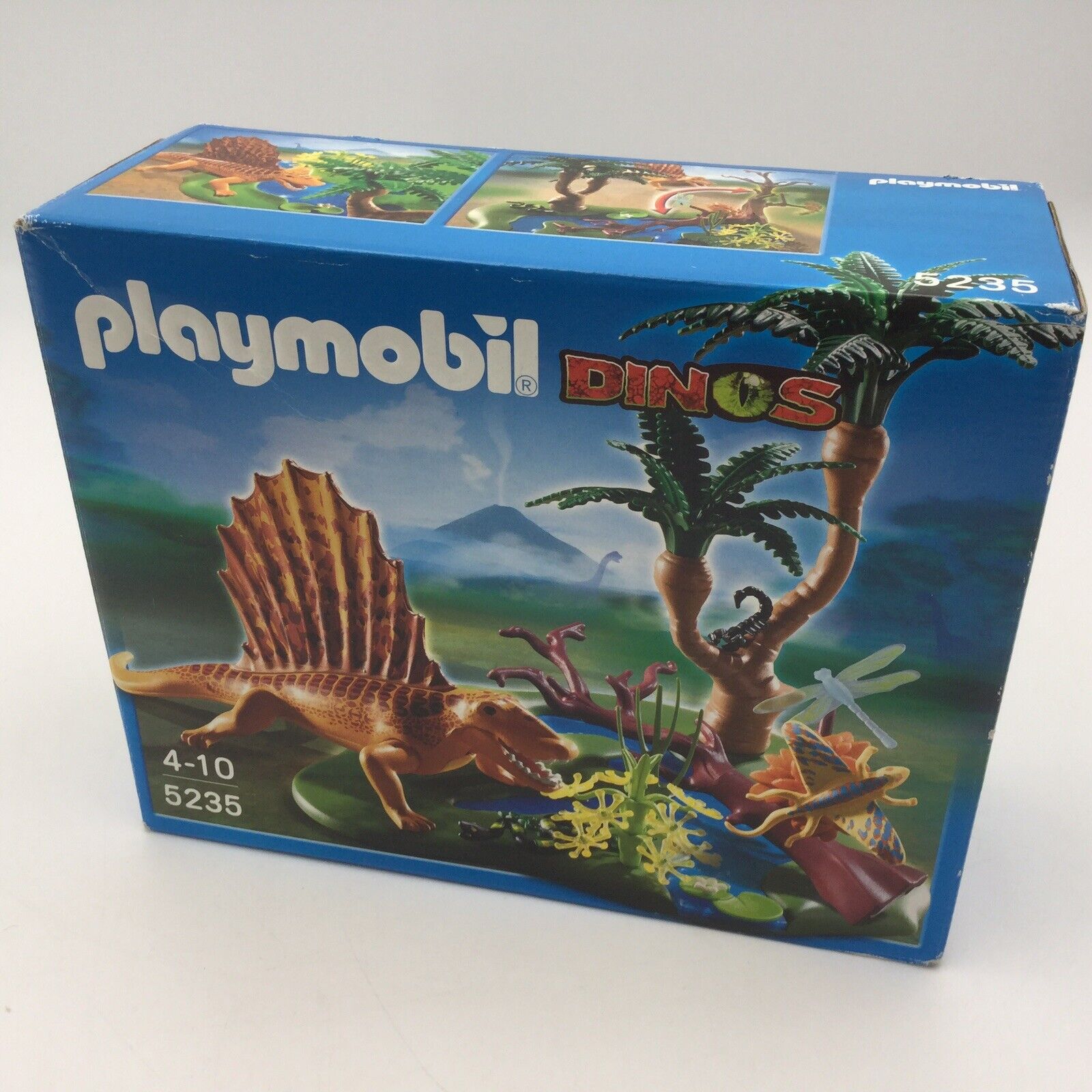 Playmobil 5235 dinosaure Dimetrodon dans les marais dans sa boîte  d'origine. 100 % complet.