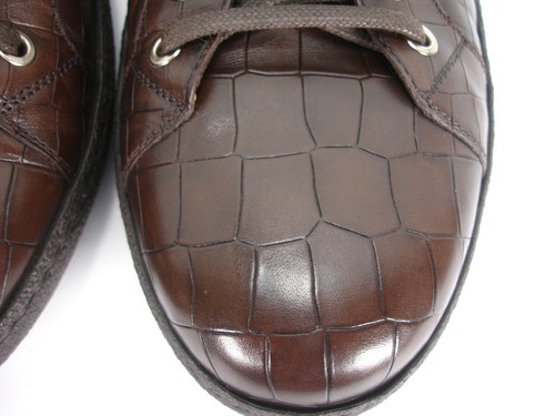 MAGNANNI SAKS FIFTH AVENUE CROC EMBOSSED LEATHER LACE UP CASUAL SHOES MEN'S 11 M - Picture 7 of 12